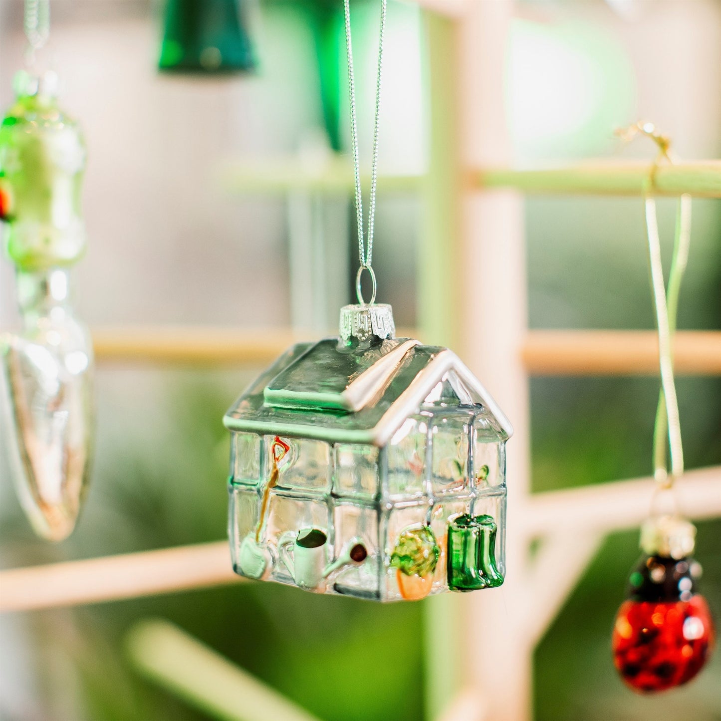 Greenhouse Shaped Bauble Christmas Tree Decoration