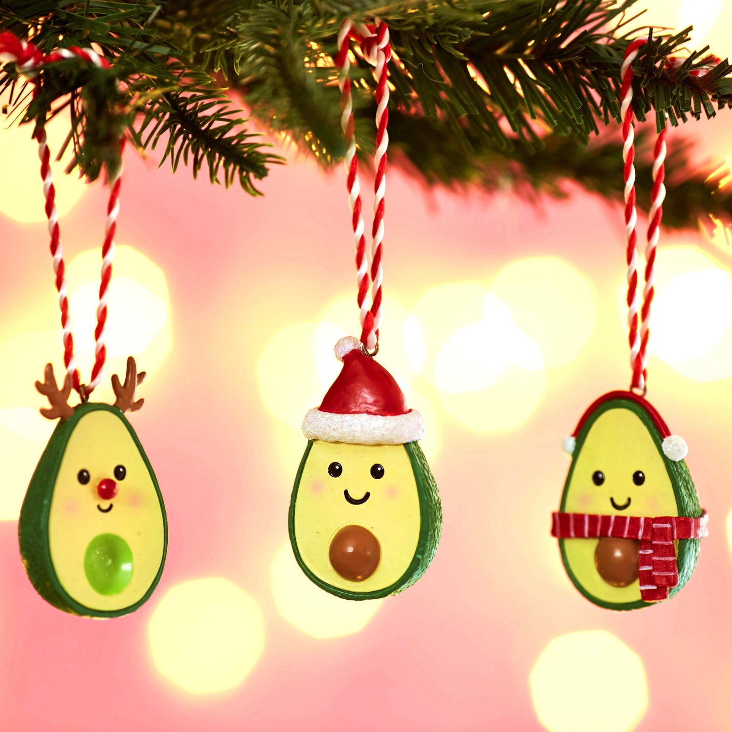 Christmas Avocado Hanging Christmas Tree Decoration