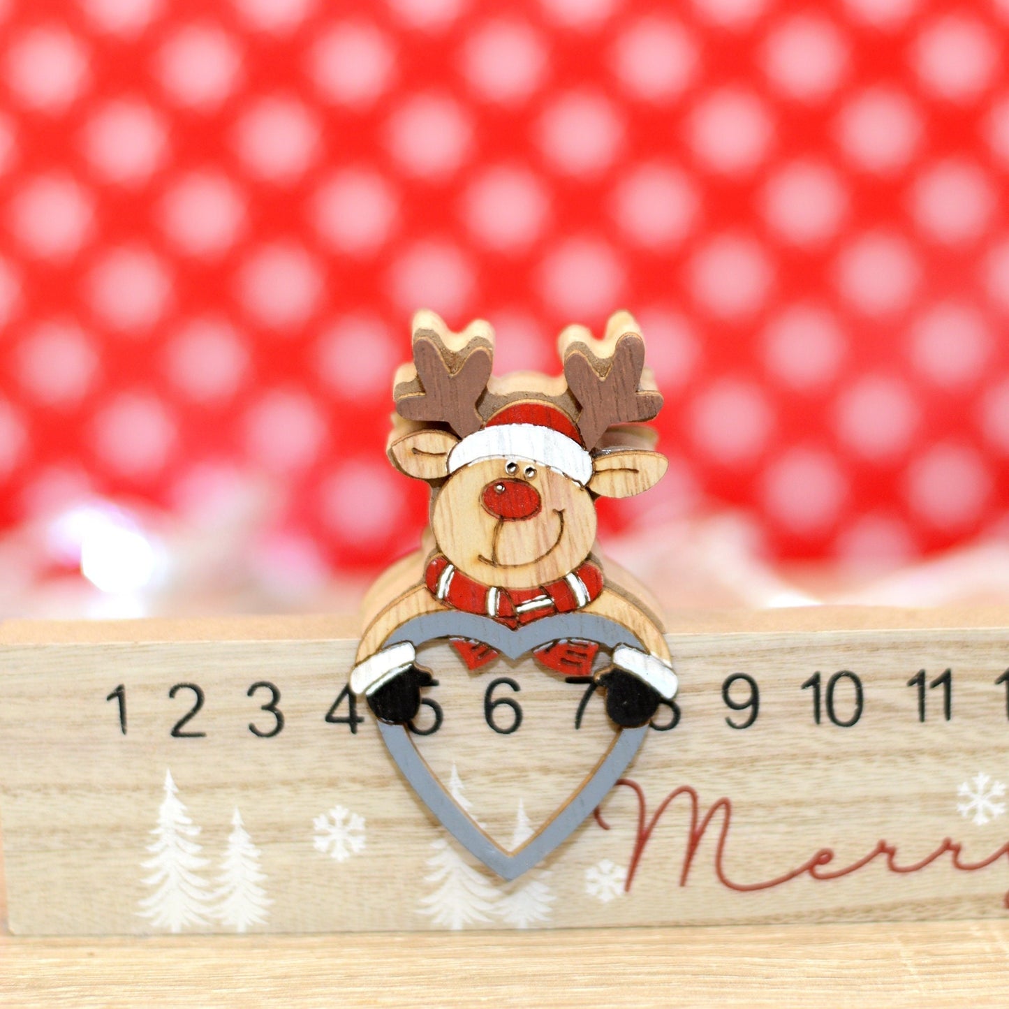 Christmas Advent Calendar Countdown With Reindeer
